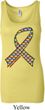Autism Awareness Ribbon Ladies Longer Length Tank Top
