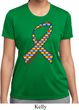 Autism Awareness Ribbon Ladies Moisture Wicking Shirt