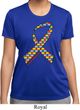 Autism Awareness Ribbon Ladies Moisture Wicking Shirt