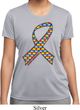 Autism Awareness Ribbon Ladies Moisture Wicking Shirt