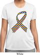 Autism Awareness Ribbon Ladies Moisture Wicking Shirt