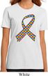 Autism Awareness Ribbon Ladies Organic Shirt