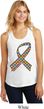 Autism Awareness Ribbon Ladies Racerback Tank Top