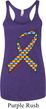 Autism Awareness Ribbon Ladies Tri Blend Racerback Tank Top