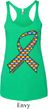 Autism Awareness Ribbon Ladies Tri Blend Racerback Tank Top