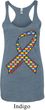 Autism Awareness Ribbon Ladies Tri Blend Racerback Tank Top