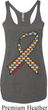 Autism Awareness Ribbon Ladies Tri Blend Racerback Tank Top
