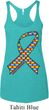 Autism Awareness Ribbon Ladies Tri Blend Racerback Tank Top