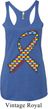 Autism Awareness Ribbon Ladies Tri Blend Racerback Tank Top