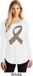 Autism Awareness Ribbon Ladies Tri Long Sleeve