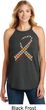 Autism Awareness Ribbon Ladies Tri Rocker Tank Top