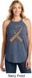 Autism Awareness Ribbon Ladies Tri Rocker Tank Top