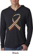 Autism Awareness Ribbon Lightweight Hoodie Shirt
