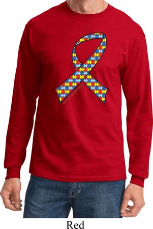 Autism Awareness Ribbon Long Sleeve Shirt