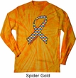 Autism Awareness Ribbon Long Sleeve Tie Dye Shirt