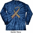 Autism Awareness Ribbon Long Sleeve Tie Dye Shirt