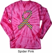 Autism Awareness Ribbon Long Sleeve Tie Dye Shirt