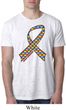 Autism Awareness Ribbon Mens Burnout Shirt