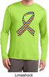 Autism Awareness Ribbon Mens Dry Wicking Long Sleeve Shirt