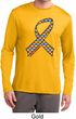 Autism Awareness Ribbon Mens Dry Wicking Long Sleeve Shirt