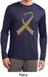 Autism Awareness Ribbon Mens Dry Wicking Long Sleeve Shirt