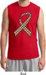 Autism Awareness Ribbon Mens Muscle Shirt