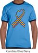 Autism Awareness Ribbon Mens Ringer Shirt