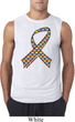 Autism Awareness Ribbon Mens Sleeveless Shirt