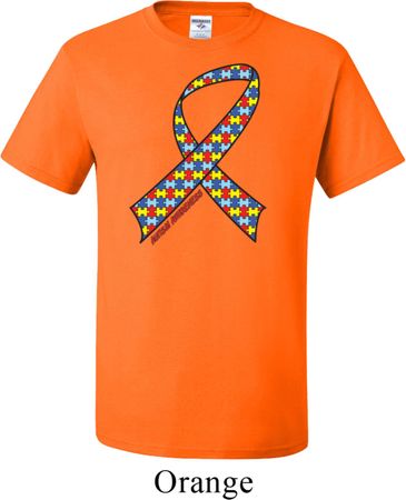 Autism Awareness Ribbon Mens Tall Shirt