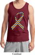 Autism Awareness Ribbon Mens Tank Top