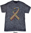 Autism Awareness Ribbon Mineral Tie Dye Shirt