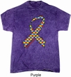 Autism Awareness Ribbon Mineral Tie Dye Shirt