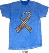 Autism Awareness Ribbon Mineral Tie Dye Shirt