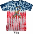 Autism Awareness Ribbon Patriotic Tie Dye Shirt