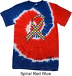 Autism Awareness Ribbon Patriotic Tie Dye Shirt