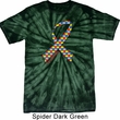 Autism Awareness Ribbon Spider Tie Dye Shirt