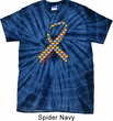 Autism Awareness Ribbon Spider Tie Dye Shirt
