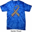Autism Awareness Ribbon Spider Tie Dye Shirt