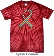 Autism Awareness Ribbon Spider Tie Dye Shirt