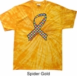 Autism Awareness Ribbon Spider Tie Dye Shirt
