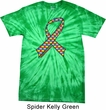 Autism Awareness Ribbon Spider Tie Dye Shirt