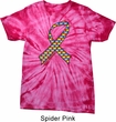 Autism Awareness Ribbon Spider Tie Dye Shirt