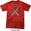 Autism Awareness Ribbon Spider Tie Dye Shirt
