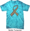 Autism Awareness Ribbon Spider Tie Dye Shirt