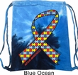 Autism Awareness Ribbon Tie Dye Bag