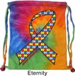 Autism Awareness Ribbon Tie Dye Bag