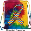 Autism Awareness Ribbon Tie Dye Bag