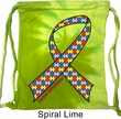 Autism Awareness Ribbon Tie Dye Bag