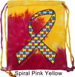 Autism Awareness Ribbon Tie Dye Bag