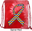 Autism Awareness Ribbon Tie Dye Bag